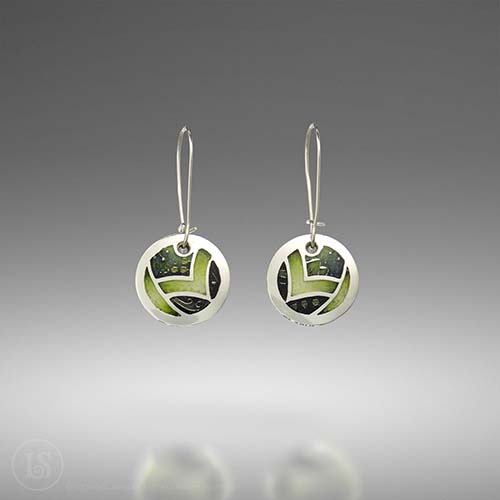 Dreamweaver Round Earrings, 960 Sterling Silver